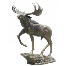 large outdoor copper sculptures bronze metal moose sculpture