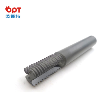 PCD thread glass milling cutter outside with comp