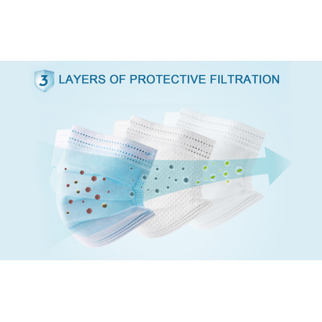 Máscaras médicas desechables de 3 capas de alta calidad