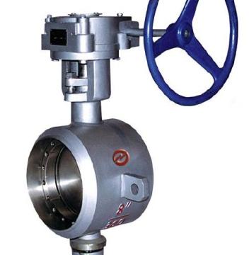 Both weld type metallic hard sealing butterfly valve