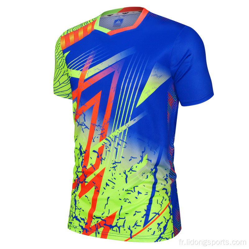 Femmes sublimées Men Sport Badminton Tennis Shirt