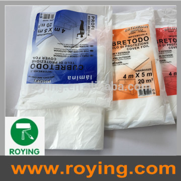 High density polyethylene dust cover dust sheet drop sheet roll