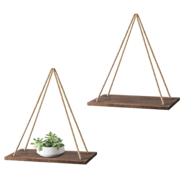 Eastommy new wooden 2 pcs Wall Hanging Shelf