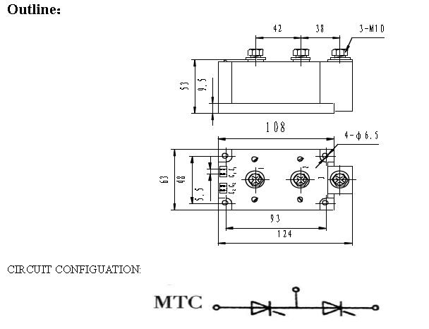 THYRISTOR MODULE MTC500A