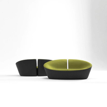 Mid Century Living Room Fiberglass Loveseat sofa