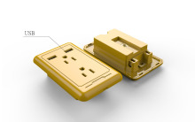 Customized colors Our patent FCC Listed North America Dual USB US wall Socket/America Socket with 2 USB/America Socket
