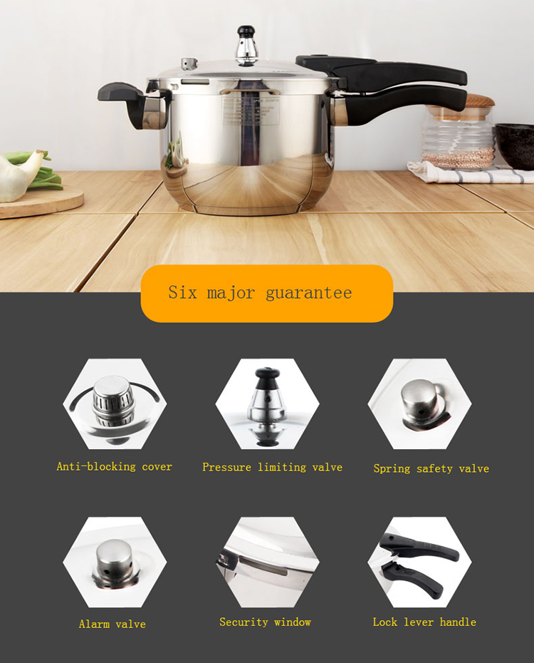 stainless steel pressure cooker with 304 material