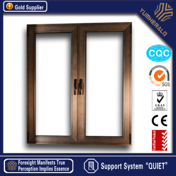 New Design Energy Efficient Double Glazing Glass Anti-Noise Casement Doors Windows