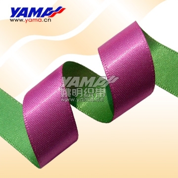 two color satin ribbon