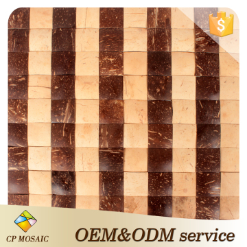 SJGCL3 Factory Nature Coconut Mosaic Tile For Wall Decoration