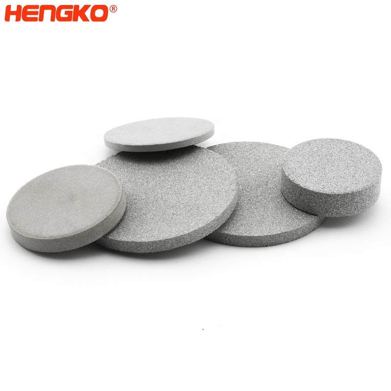 Microns porous stainless steel sintered metal powder filter discs