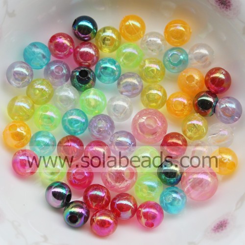 Christmas Tree 4mm Crystal Plastic Round Smooth Ball Imitation Swarovski Beads