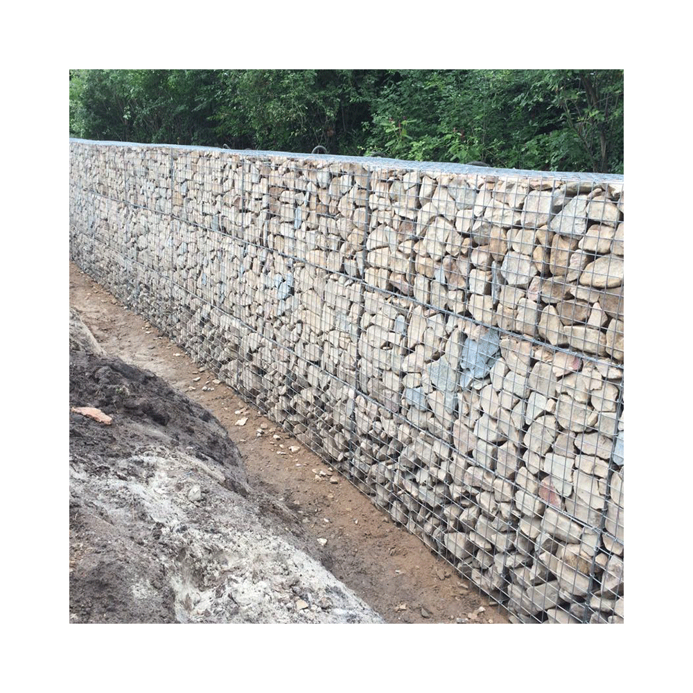 Easy-to-install high permeability PVC coated wire mesh gabion baskets for sale