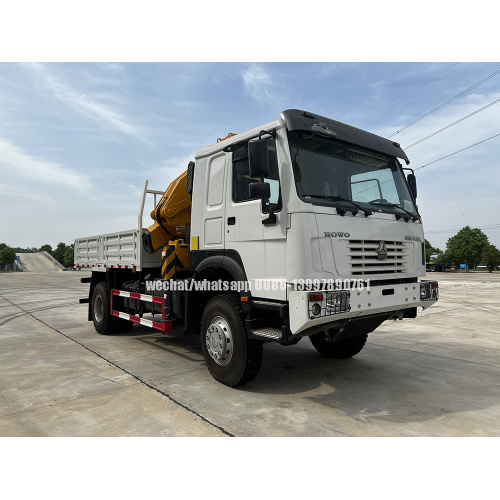 SINOTRUCK HOWO 4X4 CRANE DECMG MONTADO DO CAMINHO XCMG 12T