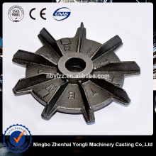 Agricultural machinery pig iron impeller,agriculture machine pig iron parts HT200,ductile iron agricultural iron gear