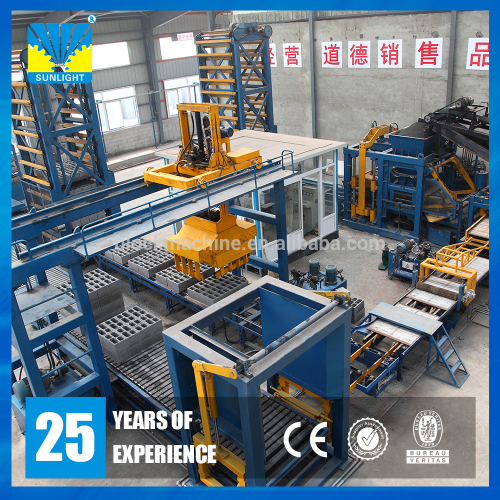 Fully automatic concrete paver block making machine product line manufacture