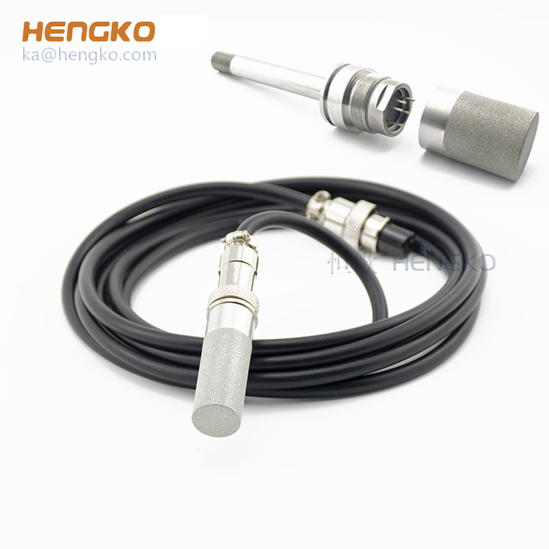 HENGKO stainless steel powder sintered greenhouse temperature and humidity sensor soil dew point probe housing housing