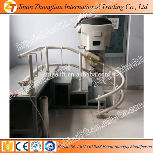 CE inclined disabled stair lift platform, stair chair lift for elderly