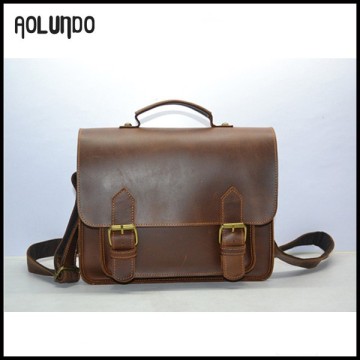 Europe new wholesale man leather shoulder bag british messenger bags