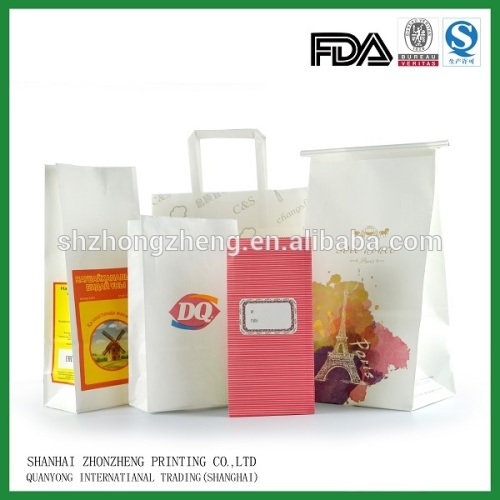 custom printed paper bag with different handle types