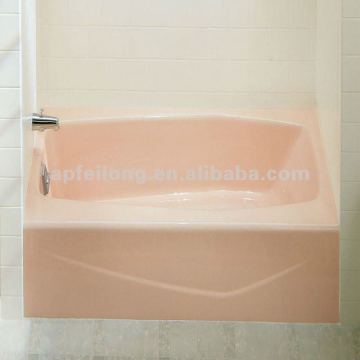 cast iron enamel corner bathtub