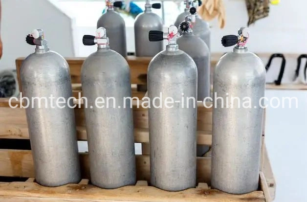 Tped/DOT/GB Standard Aluminum Gas Cylinders Scuba Diving Tanks