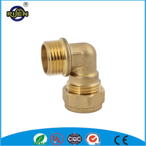 2 way 90 degree copper fitting pipe brass elbow