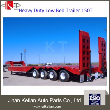 Manufactures China flatbed low bed semi trailers