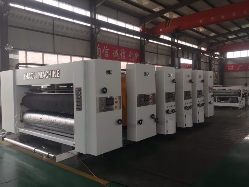 New production Carton Corrugated machine/Fully automatic production flexo printing die cutting and gluing machine