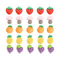 Resina de frutas Kawaii para joyería DIY Pulsera Collar Colgante Encantos Fresa Kawaii Adorno de piña
