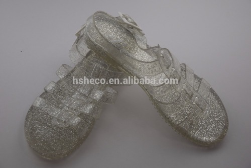 Crystal Jelly Shoes PVC Upper PVC Outsole Sandals