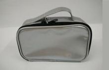 Silver Mirror Surface Thickened Handle Ladies Cosmetic Bags