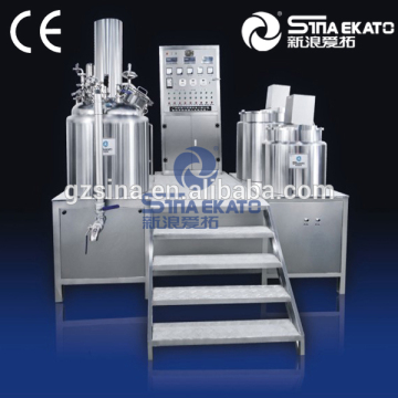 China machinery Beauty Cream hydraulic Vacuum Mixer Machinery