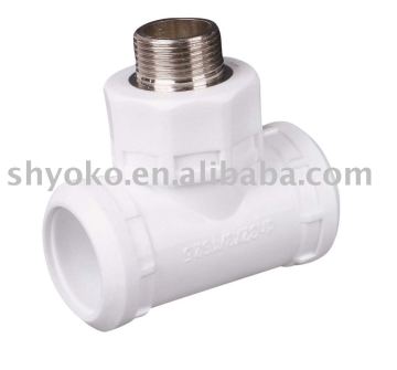 pp-r fittings / male tee (copper thread)