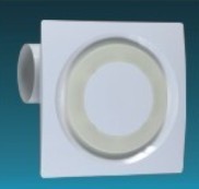 Plastic ceiling ventilating fan