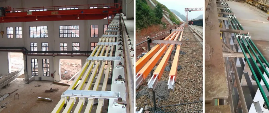 200A--1250A Single Pole Isolated Conductor Aluminium Rail Busbar for Crane