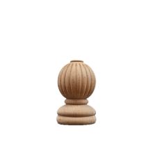 globular Newel Post Cap Wooden for Modern Apartments