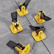 Press type tile leveling device