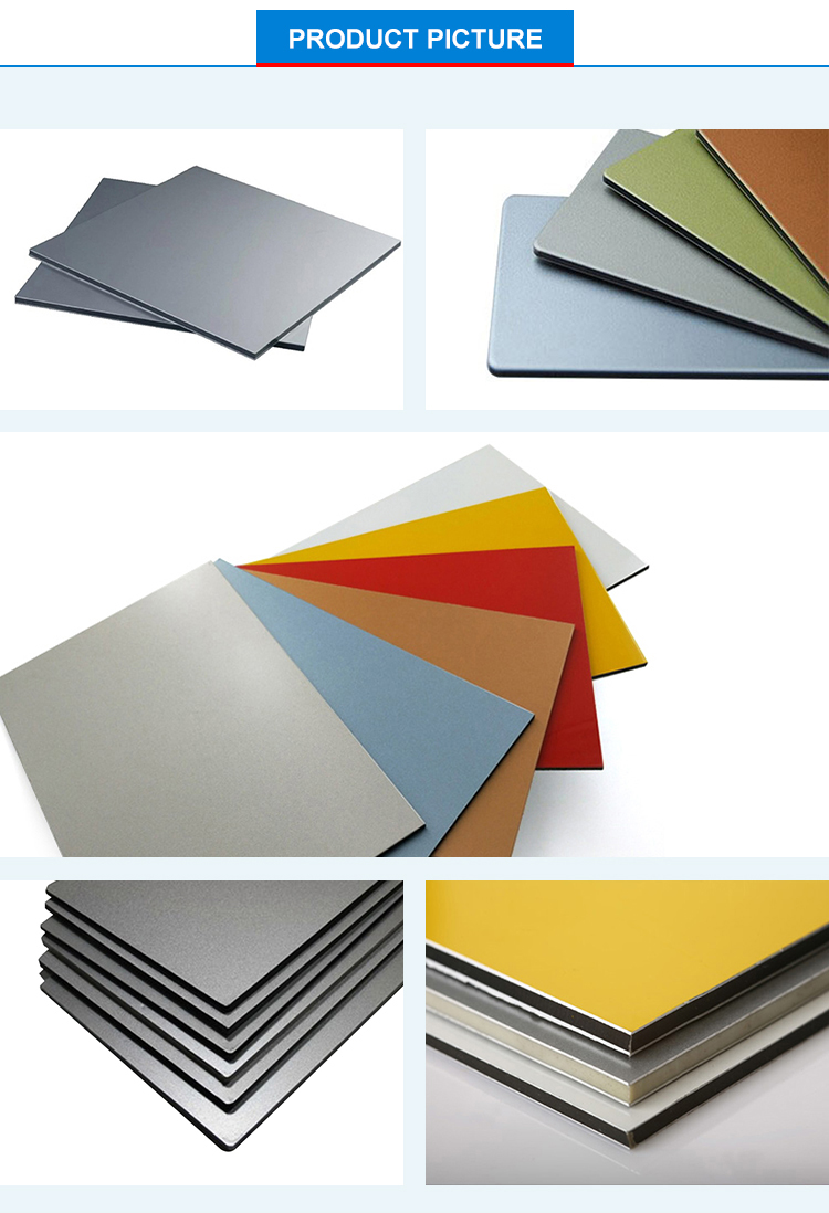 High Quality PE PVDF FEVE ACP Panel ACM Sheet factory price used for exterior and interior decoration