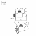 Lever Angle Valve With Size G1/2" X G1/2"