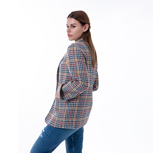 Thousand Birds Chequered Cashmere Overcoat