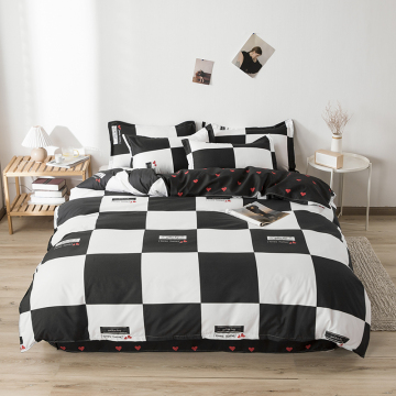 Geometric print Wrinkle Fade Stain Resistant bedding set