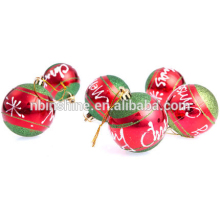 China supplier new arrival fashion shinning plastic christmas ball , christmas tree ball