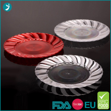 9 Inch Disposable Plastic Plates Party Scalloped