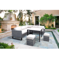 Patio Furniture Wicker Rattan Udendørs Have Sofa Set