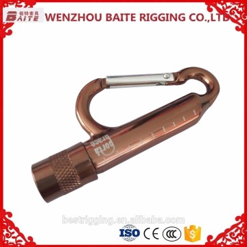 Promotional Aluminium compass strong carabiner Snap Bag Hook,Snap Hook With Led Light,