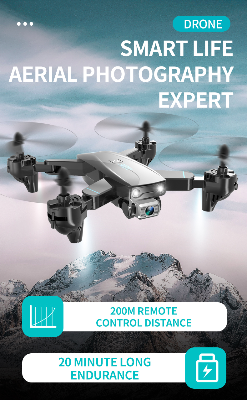 2020 new item CSJ S173 2.4G Wifi FPV Foldable Professional quadcopter drone 12mins flight With Camera Height Hold Mode
