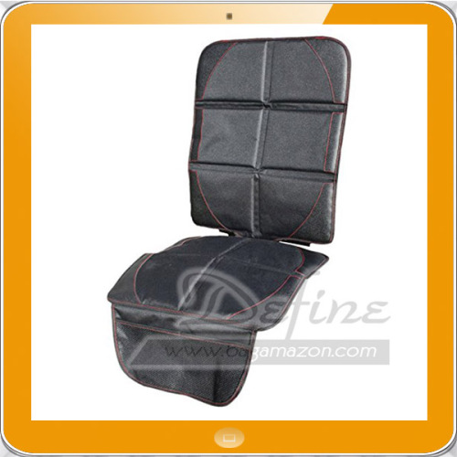 Car Seat Protector with Top Straps and Storage Pockets