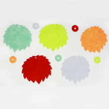 Flame felt decoration sheets