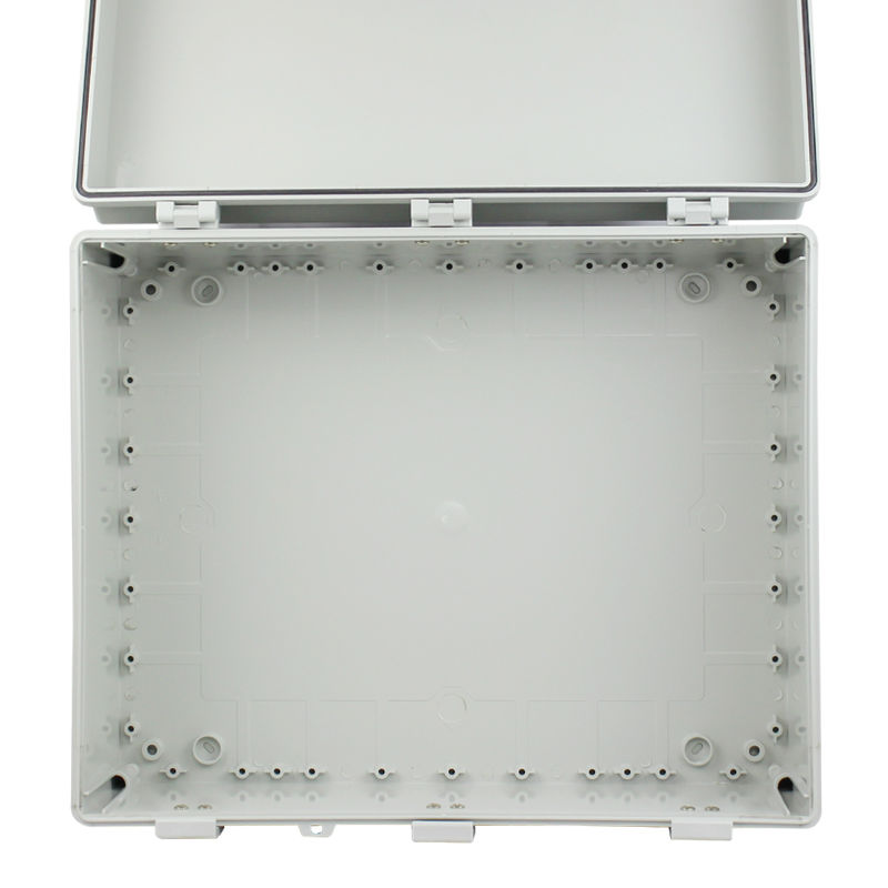SAIPWELL 600*400*220mm UV Protection Grey Cover 3 Buckles Electric PC Waterproof Box Plastic Waterproof Junction Box with IP66